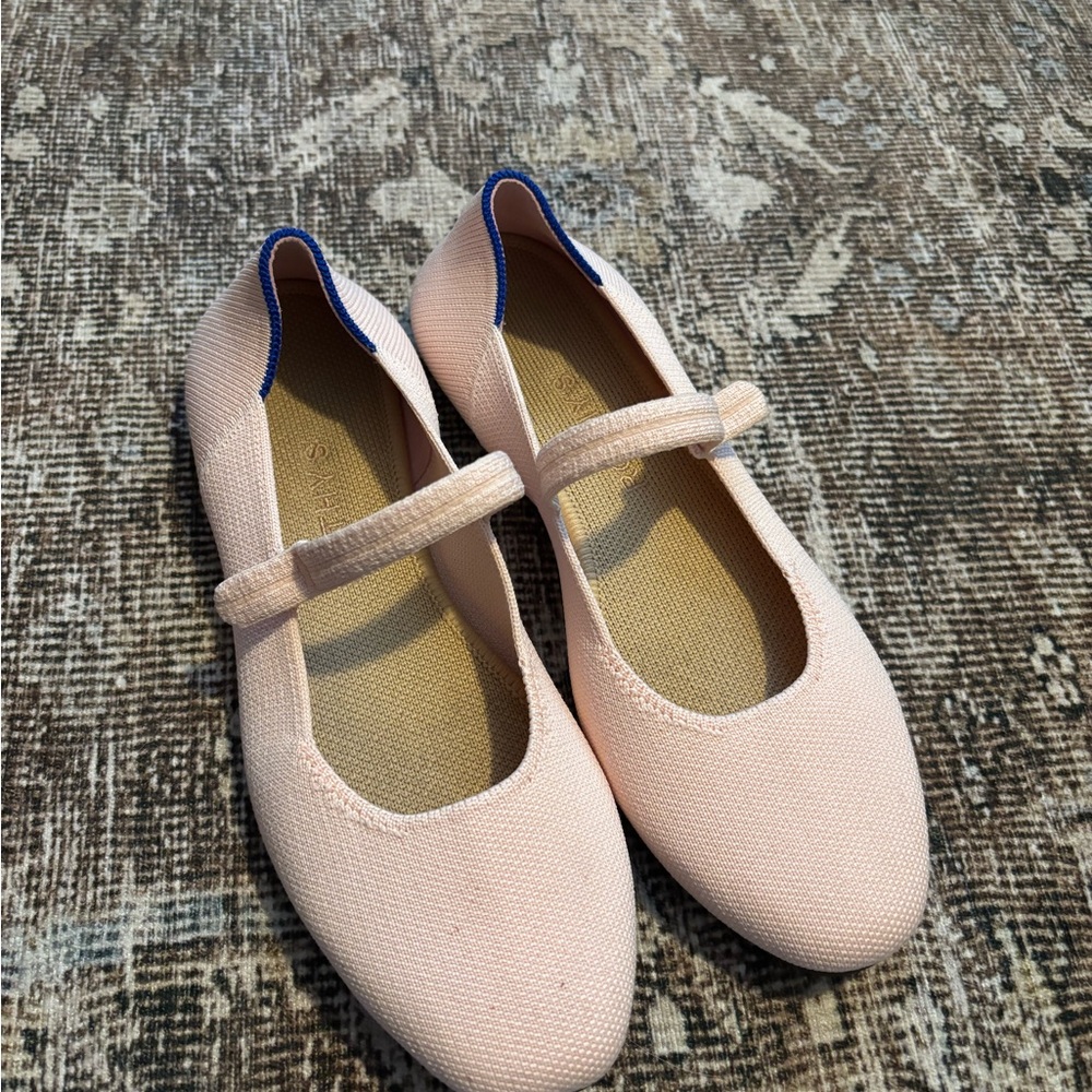 Rothy's Pink Mary Jane Flats